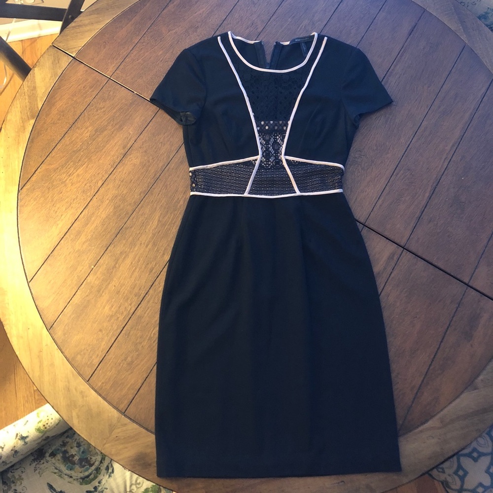 BCBG Maxazria Black Dress with Lace detail
